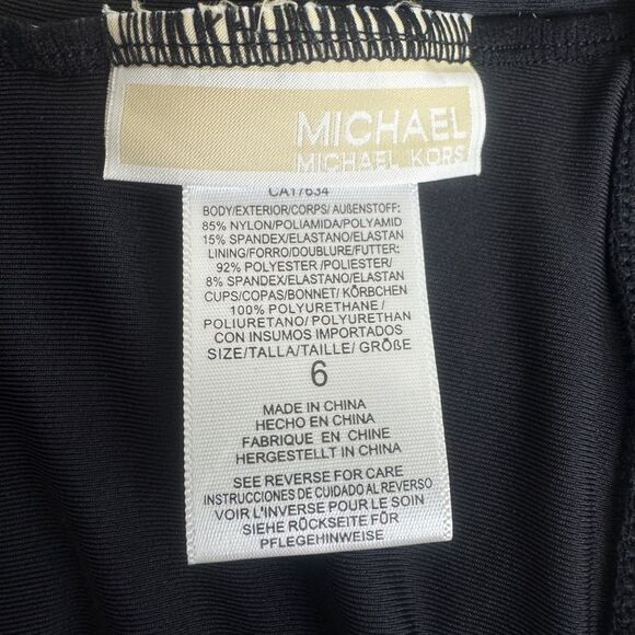 MICHAEL Michael Kors Black One Piece Swimsuit - Picture 9 of 10